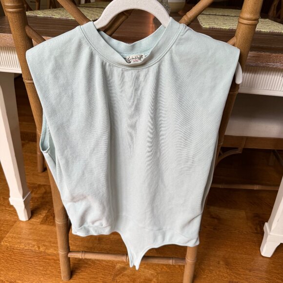 Intimately by Free People Bodysuit Top in Frosty Blue -Size Small - Picture 1 of 5